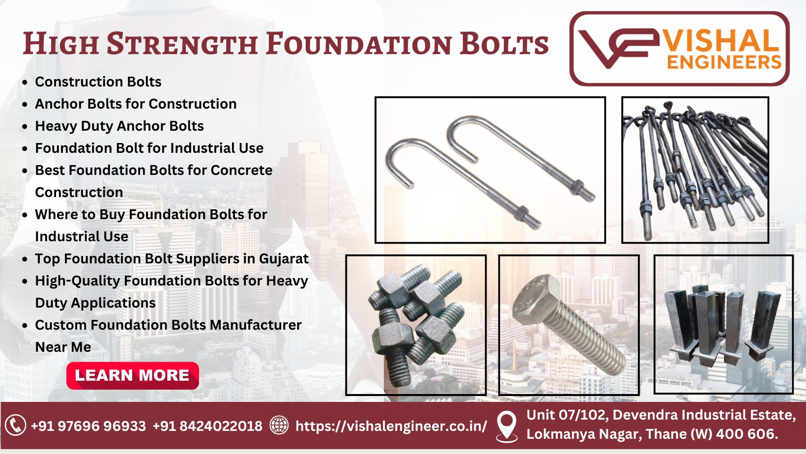 Best Foundation Bolts for Concrete Construction