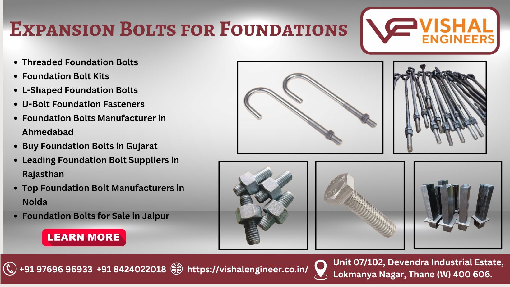 Buy Foundation Bolts in Gujarat
