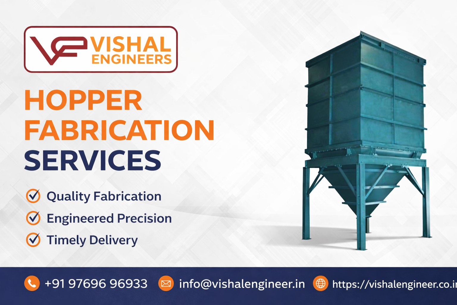 Hopper Fabrication Services for Industrial Material Handling